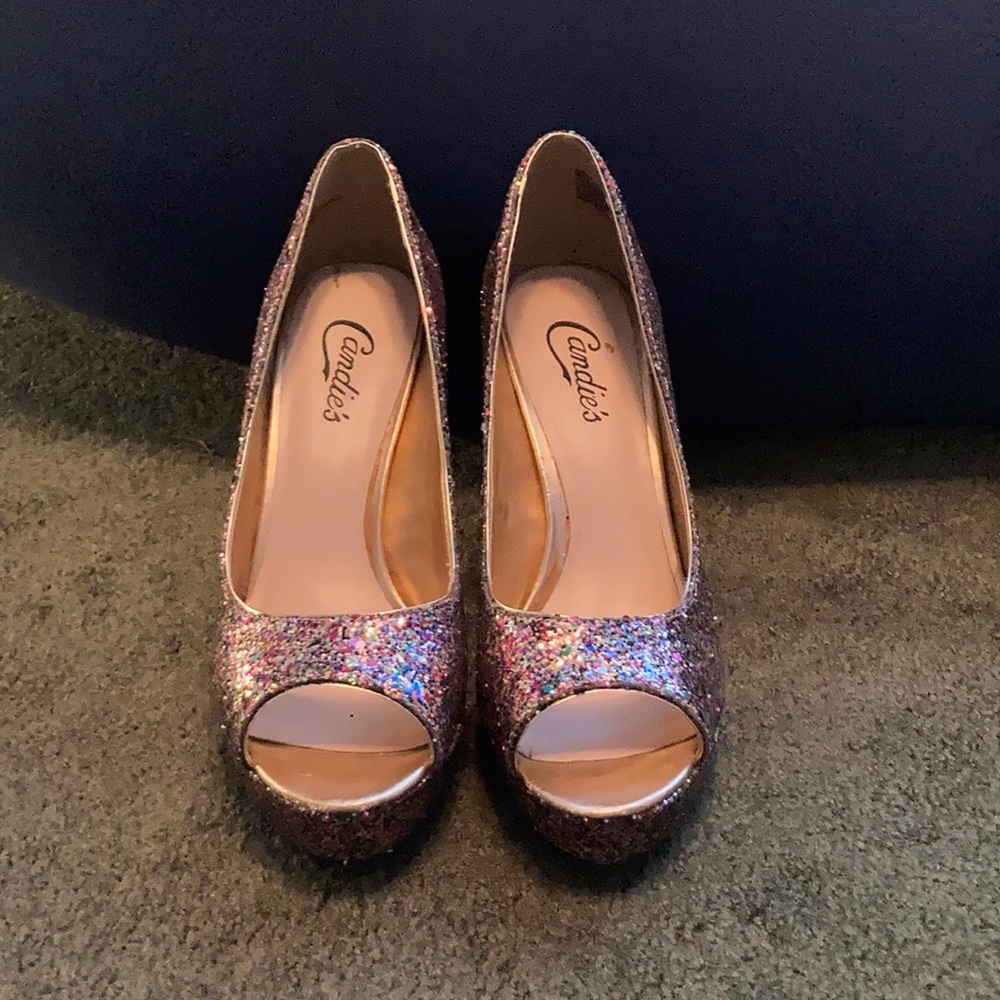Sparkly high heels
